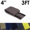 Electriduct Carpet Cable Cover, 3 ft L, 4 in W, 1 Channel, Nylon, Gray CC-SC-4-3-GY - alternate 1